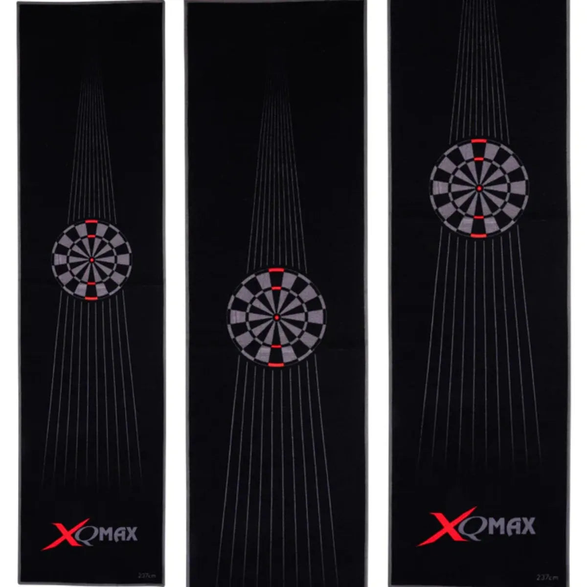 XQ Max Dartmat Black & Red Design