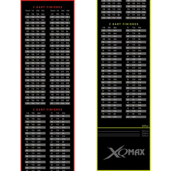 XQ Max Dartmat Finishes Design-1-Lime-60cm-Premier Darts
