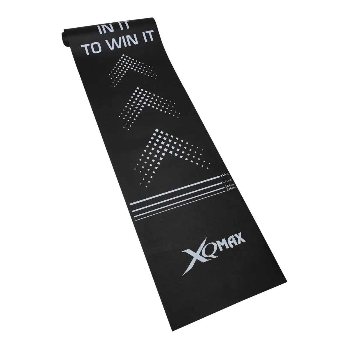 XQ Max PVC Dartmat Black White Arrow