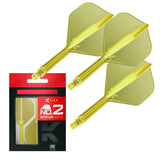 Target Darts K-Flex Flight System No2-28-Neon Yellow-Medium-Premier Darts