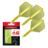 Target Darts K-Flex Flight System No6-26-Neon Yellow-Short-Premier Darts