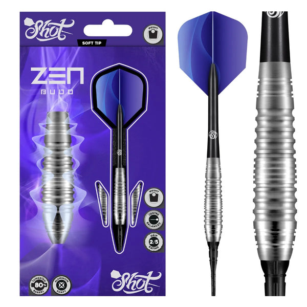 Shot Zen Series Budo 80% Tungsten Soft Tip Darts-1-18 GRAM-Premier Darts