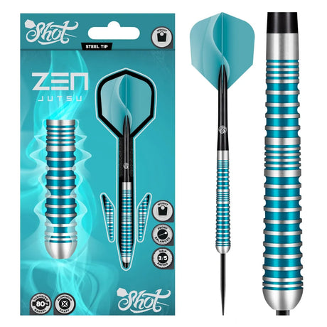 Shot Zen Series Jutsu 2.0 80% Tungsten Steel Tip Darts-1-23 GRAM-Premier Darts
