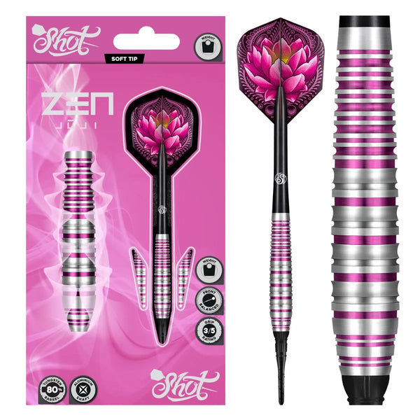 Shot Zen Series Juji 80% Tungsten Soft Tip Darts-1-18 GRAM-Premier Darts