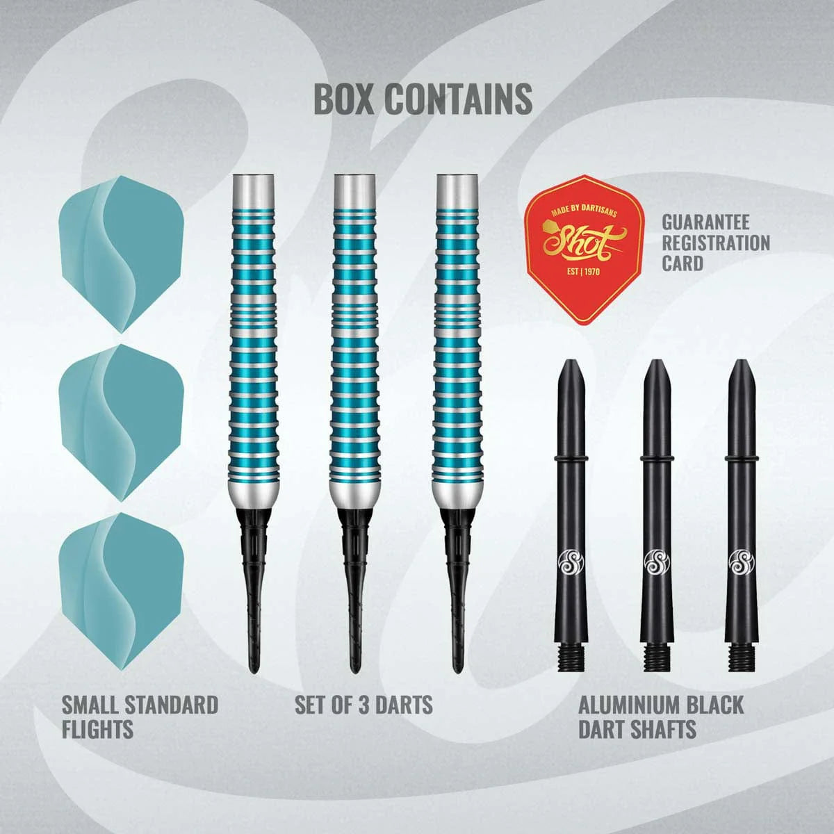 Shot Zen Series Jutsu 2.0 80% Tungsten Soft Tip Darts-4-18 GRAM-Premier Darts