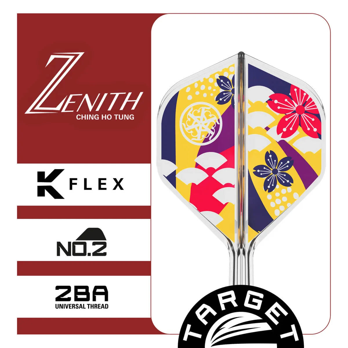 Target Japan Zenith G2 K-Flex Flight System No2-8-Short-Premier Darts