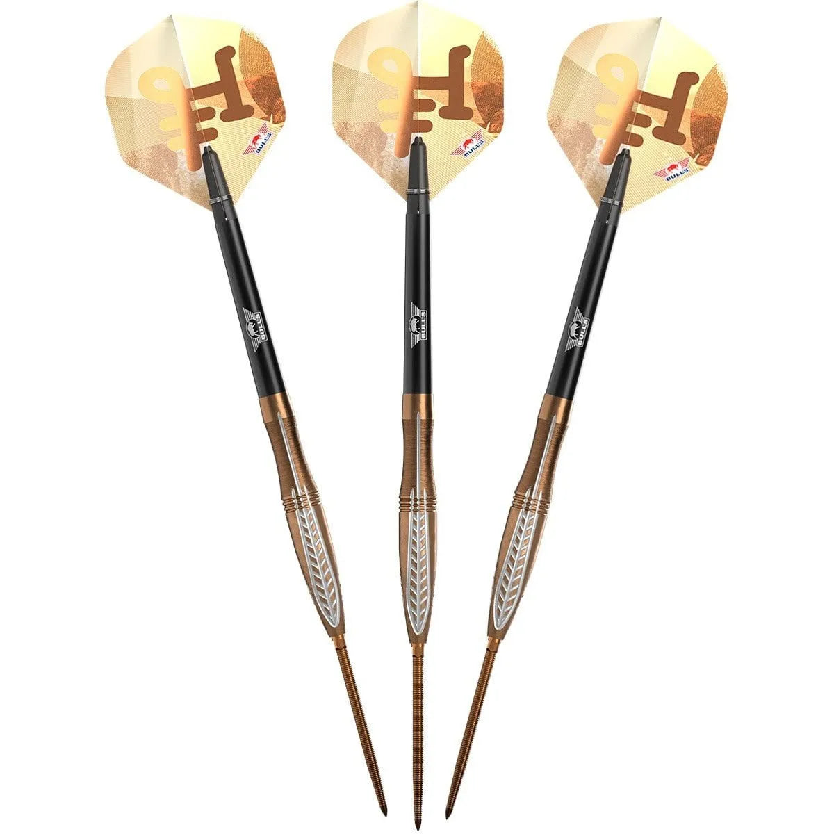 Bull's NL Bronzo Flux CP 90% Tungsten Steel Tip Darts-4-23 GRAM-Premier Darts