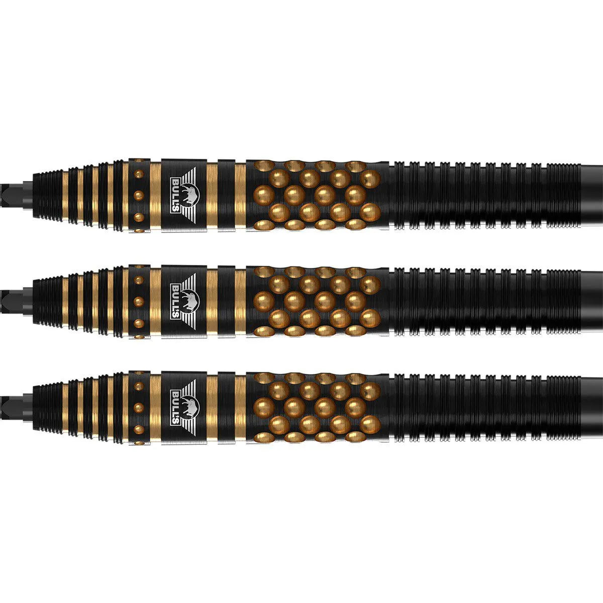 Bull's NL Richard Veenstra E2 Black CP 90% Tungsten Steel Tip Darts-3-23 GRAM-Premier Darts