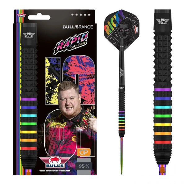 Bull's NL Ricky Evans CP 95% Tungsten Steel Tip Darts-1-22 GRAM-Premier Darts