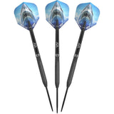 Bull's NL Shark Pro Black CP 90% Tungsten Steel Tip Darts-4-22 GRAM-Premier Darts