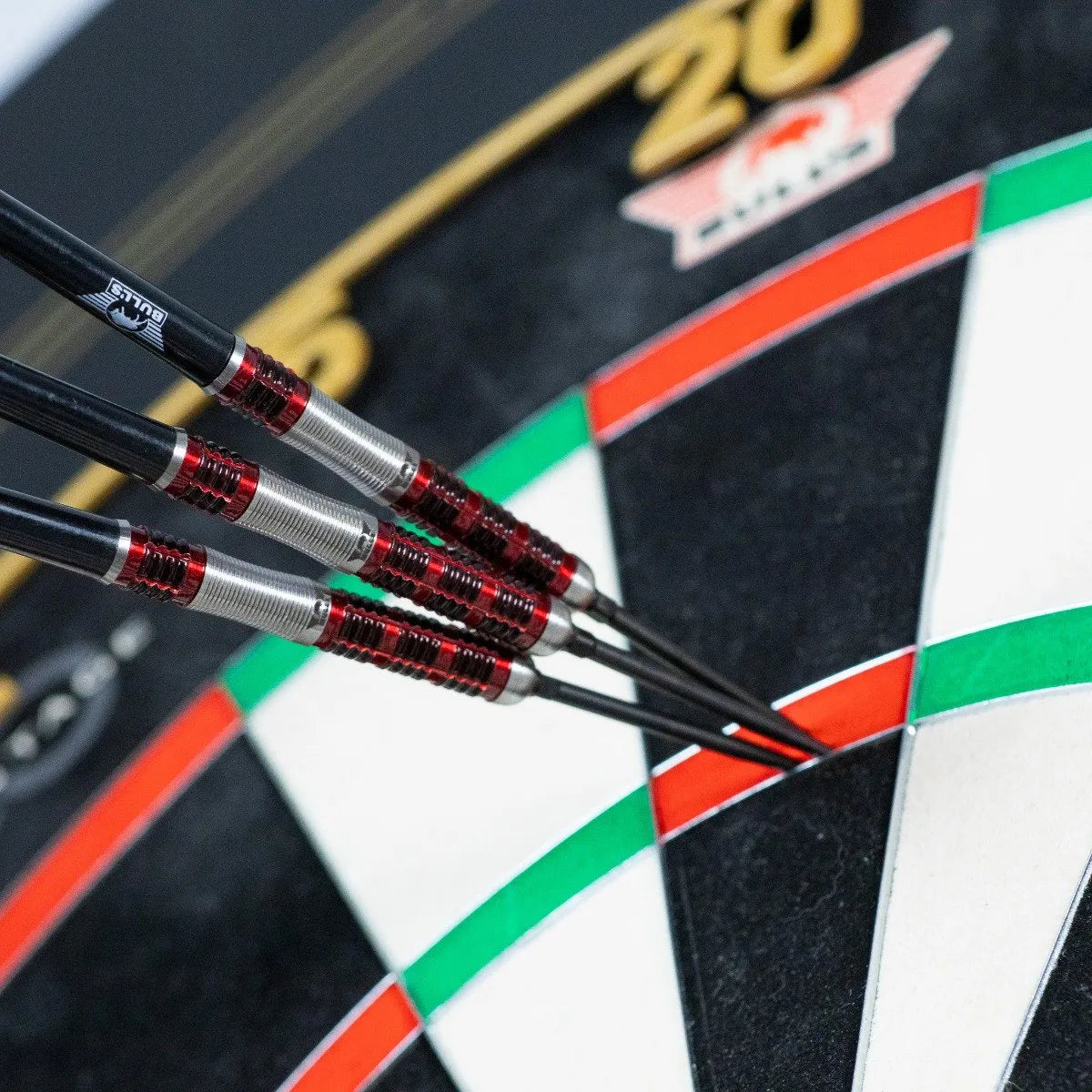 Bull's NL Red Ember CP 90% Tungsten Steel Tip Darts-5-18 GRAM-Premier Darts