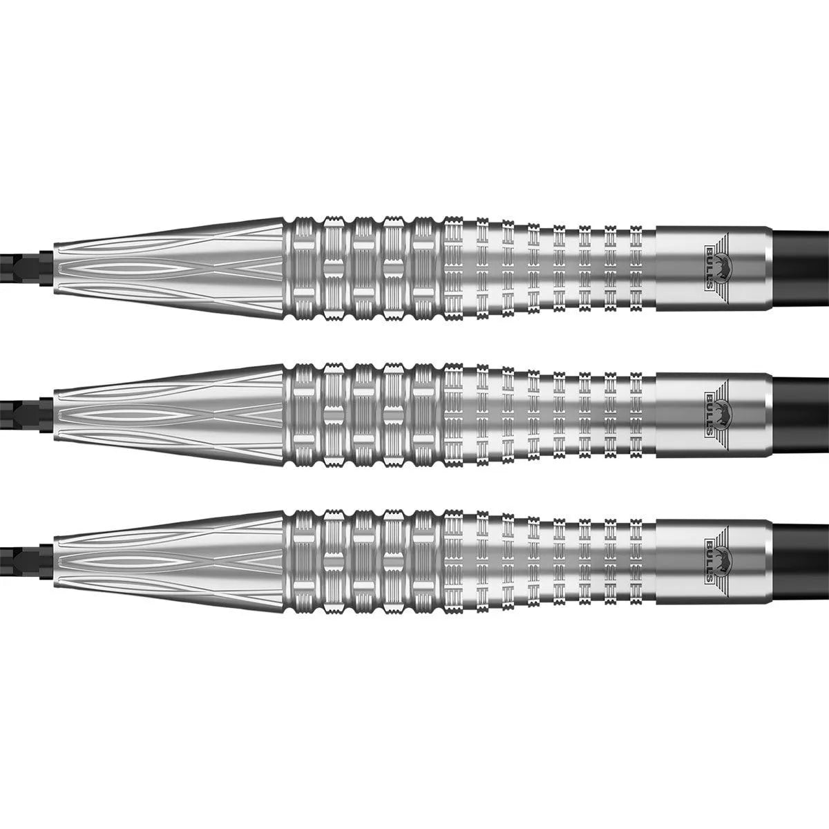 Bull's NL Silver Ash CP 90% Tungsten Steel Tip Darts-3-21 GRAM-Premier Darts